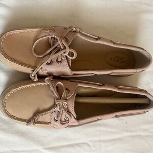 Sperry Pink Flats with Moccasin Stitching NEW